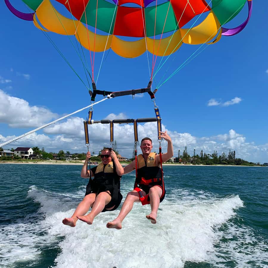 Gold Coast: Surfers Paradise Parasailing with Free Photos - Safety briefing, harness, and lift-off