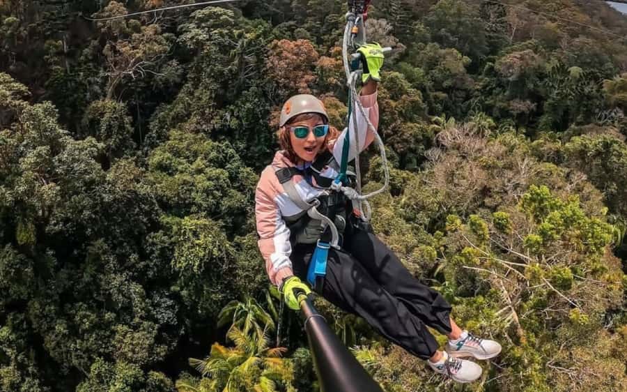 Gold Coast: Tamborine Mountain Canyon Flyer Zipline Tour - The scenic ride and first briefing