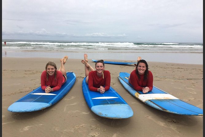 Group Surfing Lessons Kool Katz 1 day - Boards, wetsuits, and the gear you receive