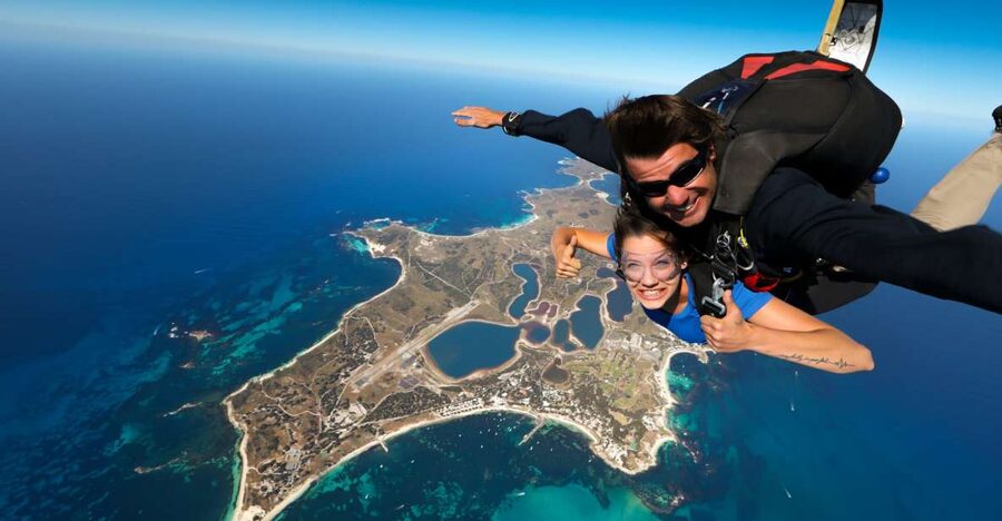 Hillary's Harbour: Rottnest Island Skydive and Ferry Package - Choosing between 10,000 and 15,000 feet