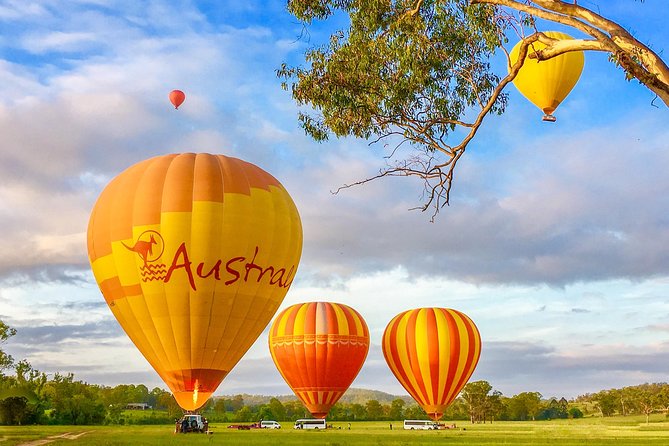 Hot Air Balloon Flight Brisbane with Vineyard Breakfast - Preparing for a quiet sunrise flight