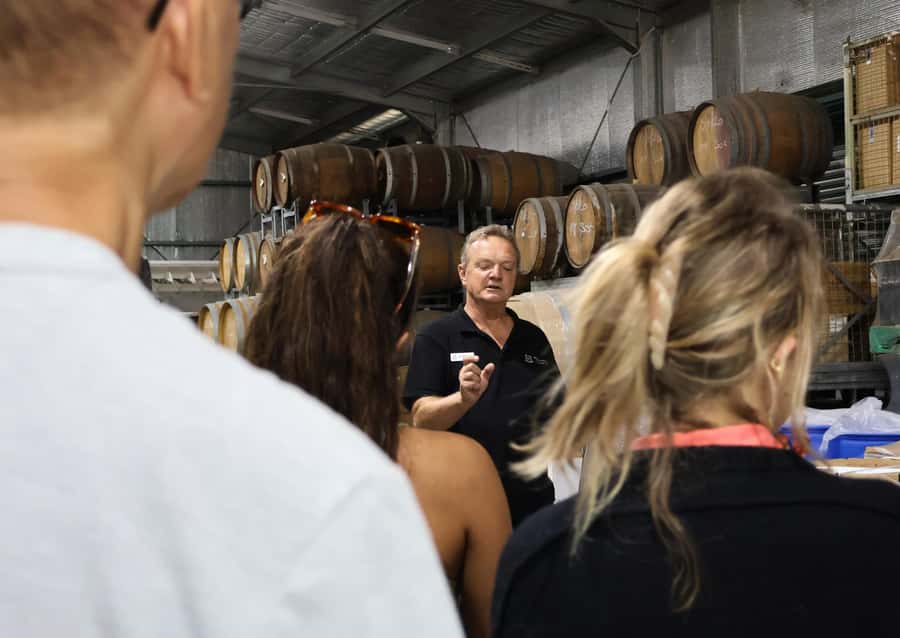 Hunter Valley: Wine, Chocolate and Lunch All Inclusive Tour - 4 Pines at the Farm: the main meal and longest stop
