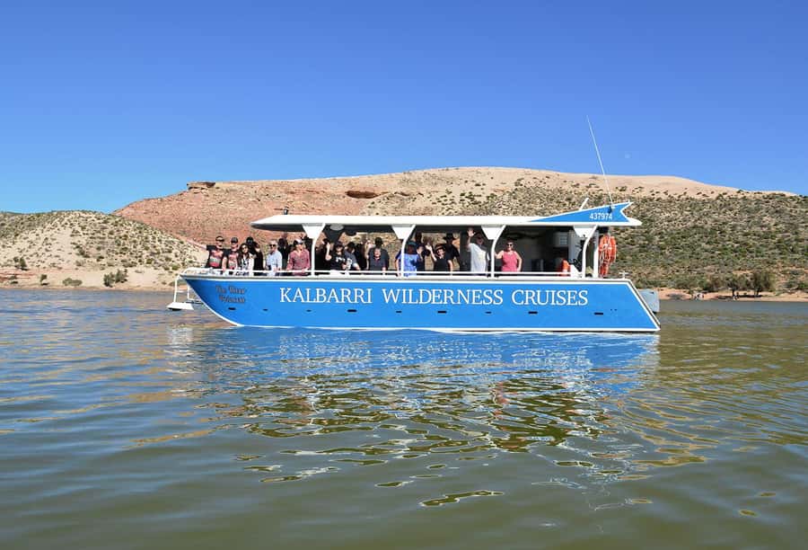 Kalbarri: Murchison River Wilderness Wildlife Cruise - Rocky Crossing and the red rock pause