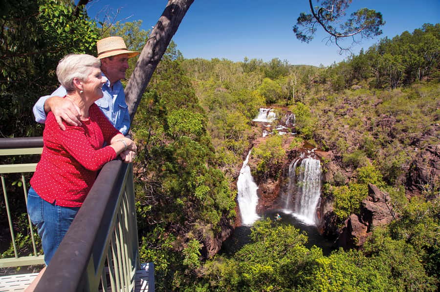 Litchfield National Park: Full-Day & Lunch from Darwin - Tolmer Falls and the deep waterhole below