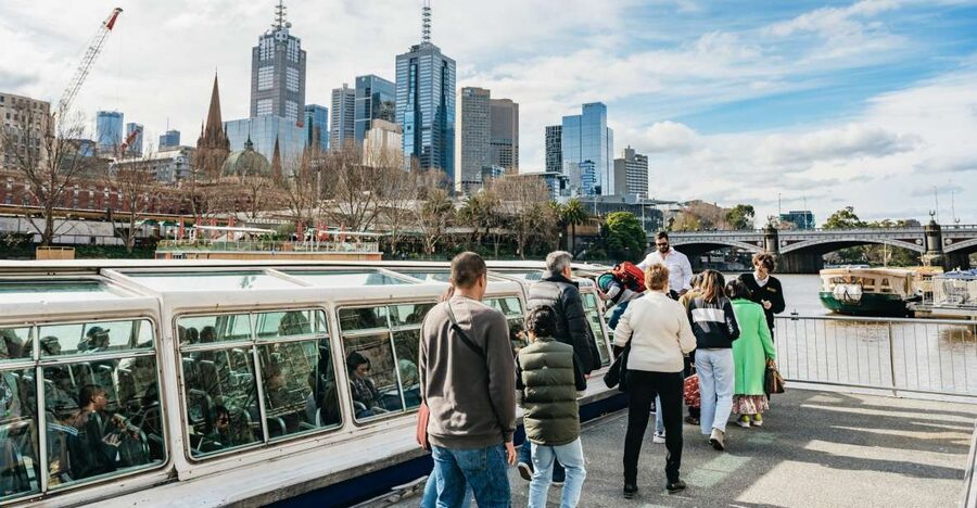 Melbourne: 1-Hour Gardens and Sporting Precinct River Cruise - Passing under Princes Bridge and the Arts Centre