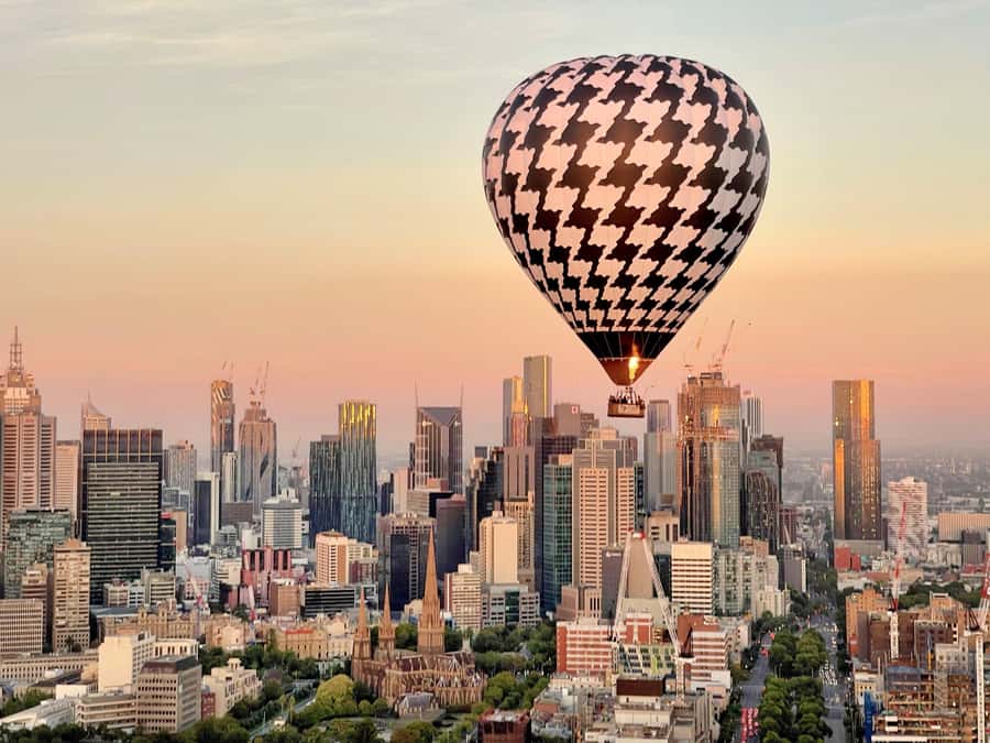 Melbourne: 1-Hour Hot Air Balloon Flight at Sunrise - Helping inflate the balloon before takeoff