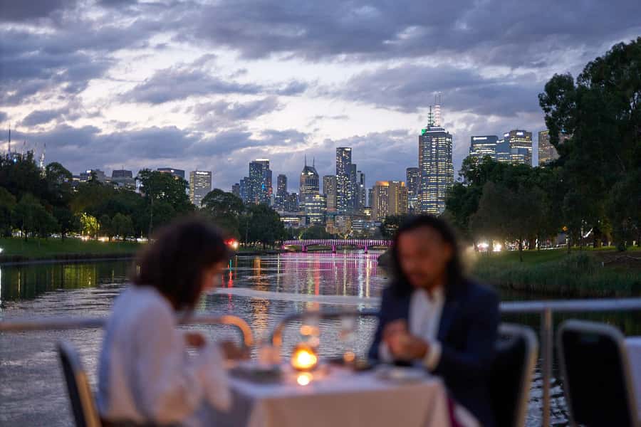 Melbourne: 4-Course Dinner Cruise with Drinks - The four-course meal, from kofta to Australian cheese
