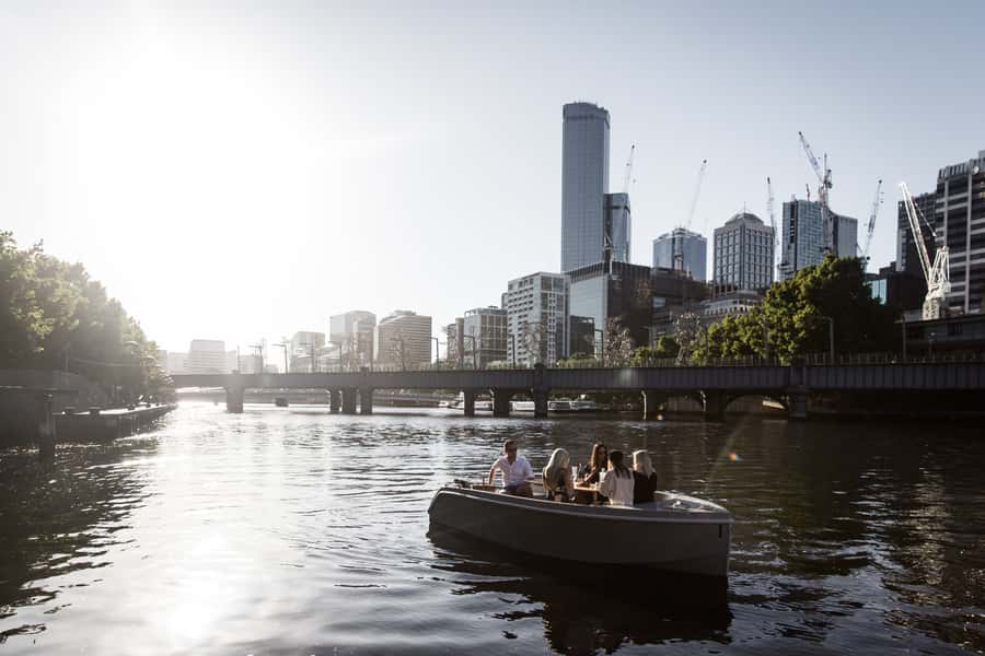 Melbourne: Electric Picnic Boat Rental on the Yarra River - A picnic table that changes the whole outing