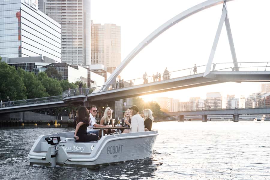 Melbourne: Electric Picnic Boat Rental on the Yarra River - What you see from the boat