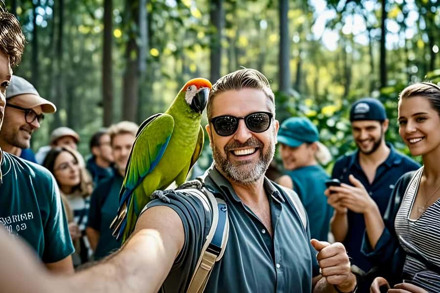 Melbourne Great Ocean Rd Reverse Tour London Bridge Wildlife - Wildlife at a quiet forest stop