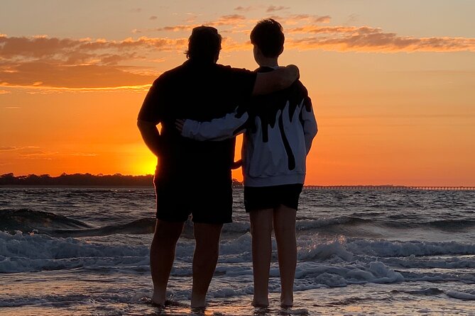 Milbi Sunset Cruise with Champagne and Prawns - Watching the sun set at Great Sandy National Park