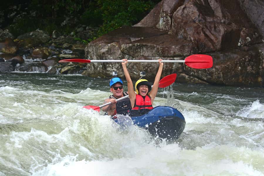 Mission Beach: Tully River Half Day White Water Rafting - Getting Kitted Out Beside the River