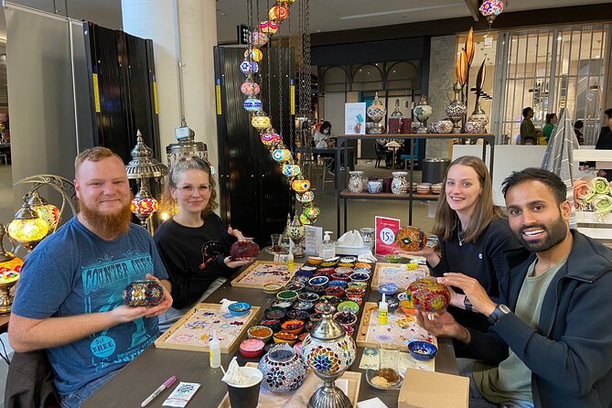 Mosaic Art Classes Sydney: Turkish Lamp Workshop - The two-and-a-half-hour making process