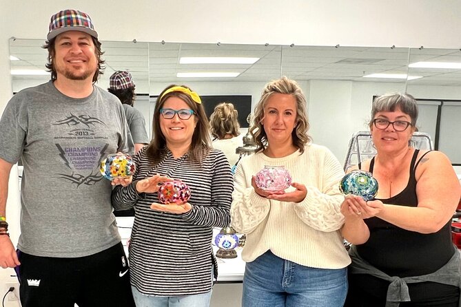 Mosaic Art Classes Sydney: Turkish Lamp Workshop - What you take home, and what remains unfinished