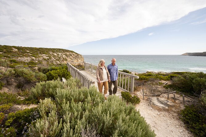 One Day Kangaroo Island Sip & See tour with return ferry transfers from Adelaide - Pennington Bay for a brief coastal view