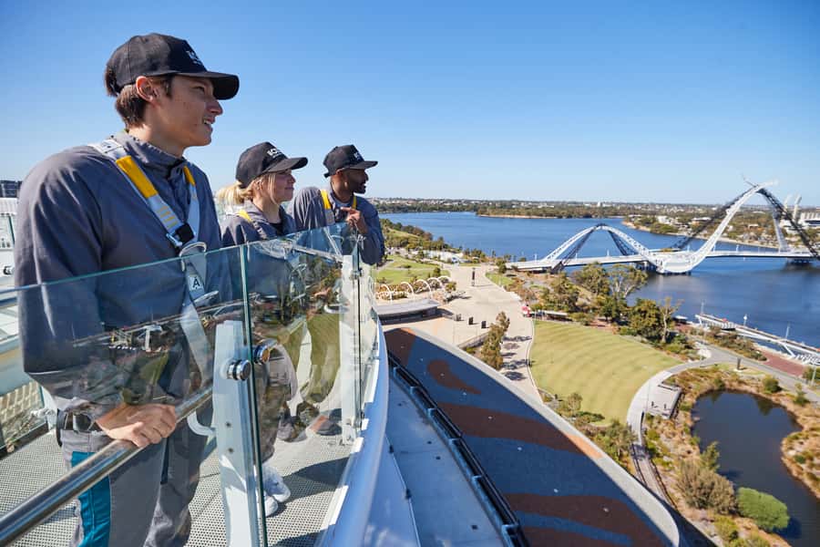 Optus Stadium HALO Rooftop Experience - Starting below the City View Cafe