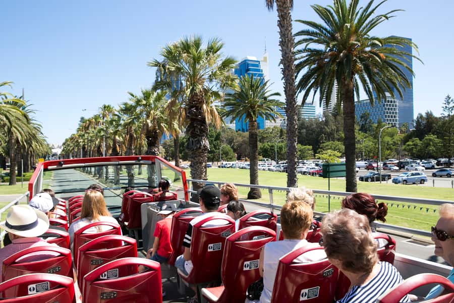 Perth: Hop-on Hop-off Sightseeing Bus Ticket - Open top upstairs, cool air downstairs