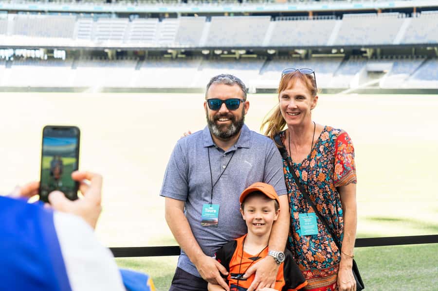 Perth: Optus Stadium Guided Tour - The playing surface and the Sky View Lounge