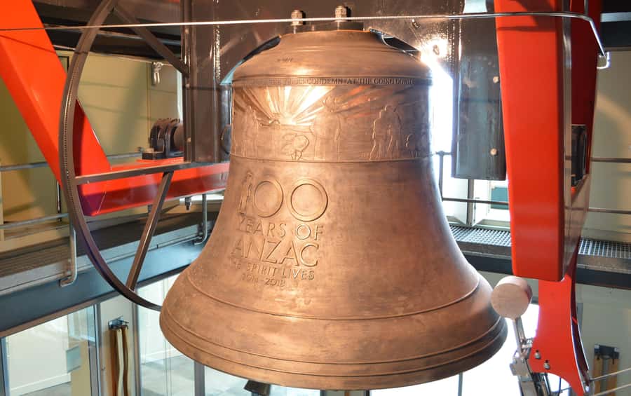 Perth: The Premium Anzac Bell Tour at the Bell Tower - The level 5 viewing area and the noon ring