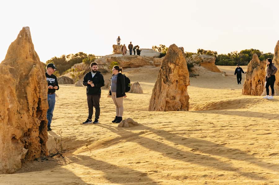 Pinnacles Desert: Sunset BBQ & Stargazing Tour +Sandboarding - First sight of the ancient Pinnacles