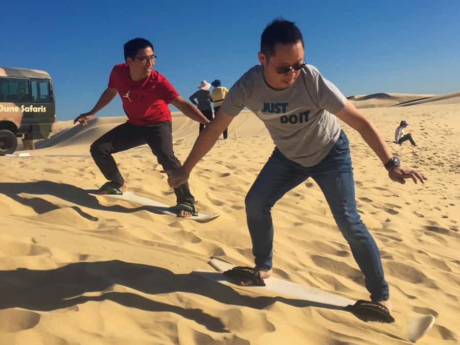 Port Stephens: Unlimited Sandboarding with 4WD Dune Transfer - Reaching the dunes from Anna Bay Lower Car Park