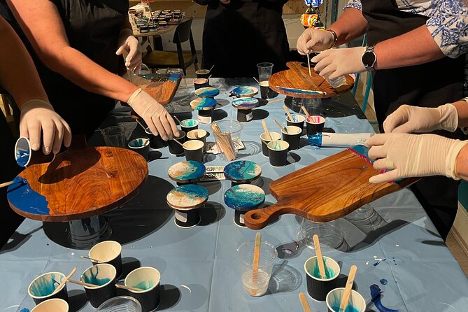 Resin Art Classes Brisbane: Cheeseboards & Coasters - Tea, Turkish Delights, and a More Social Break