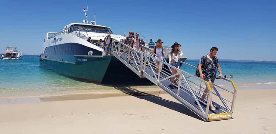 Rosslyn: Great Keppel Island Glass Bottom Boat Tour - Choosing between a reef view and a swim