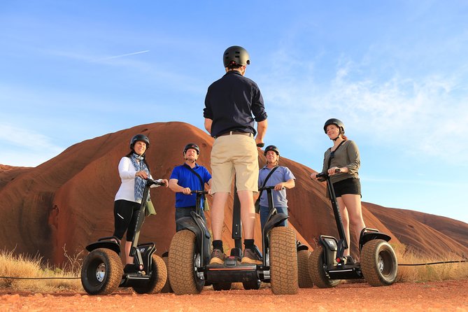 Segway the FULL base of Uluru - Learning to ride before reaching the rock