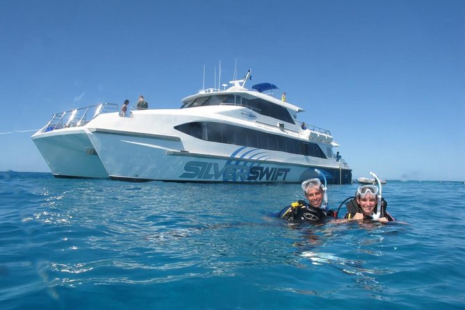 Silverswift Dive and Snorkel Great Barrier Reef Cruise - Leaving Cairns on a 29-meter catamaran
