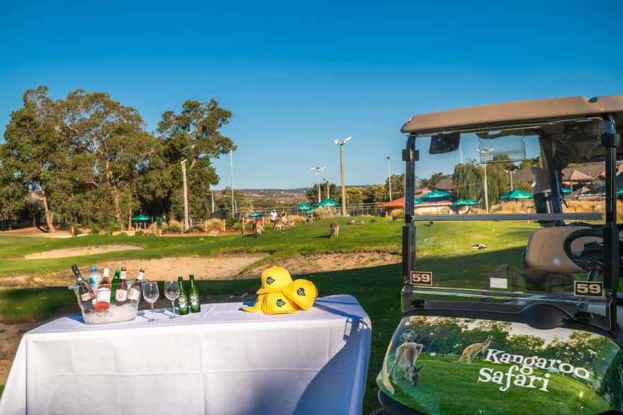 Swan Valley: Golf Cart Kangaroo Safari w/ Mini Golf & Drink - The best time and the sunset feel