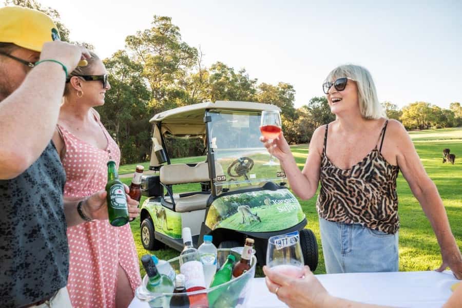 Swan Valley: Golf Cart Kangaroo Safari w/ Mini Golf & Drink - Meeting your guide at The Vines