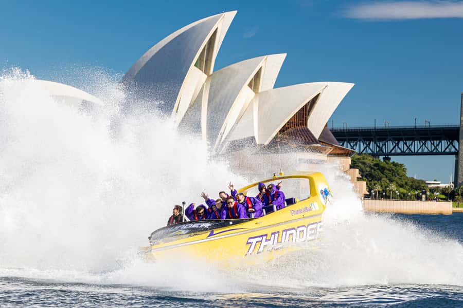 Sydney Harbour: 45-Minute Extreme Adrenaline Rush Ride - Leaving Circular Quay with Sydney in front of you