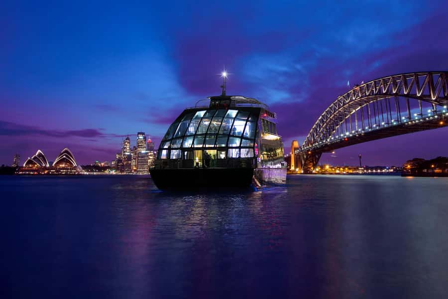 Sydney Harbour: Glass Boat Signature Dinner Cruise - A glass boat made for Sydney after dark