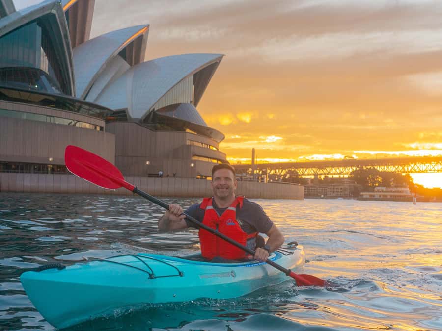 Sydney: Harbour Sunrise Kayak Tour - Paddling toward the Opera House