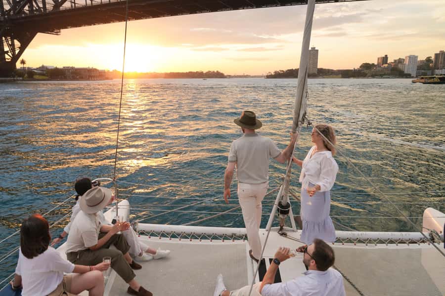 Sydney Harbour: Sunset Catamaran Cruise - Boarding at Man O’War Steps