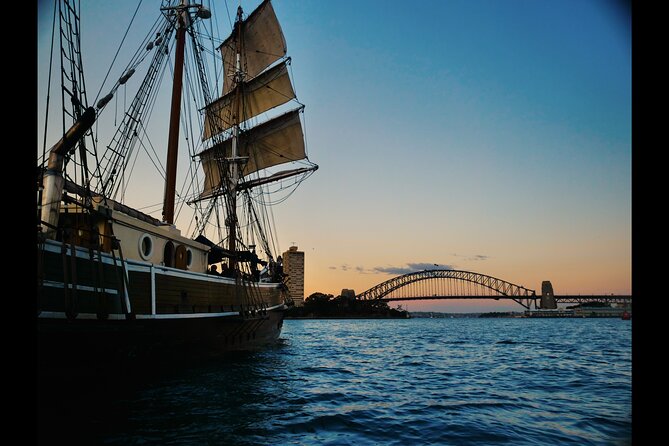 Sydney Harbour Tall Ship Twilight Dinner Cruise - Dinner on the water, with a few practical trade-offs