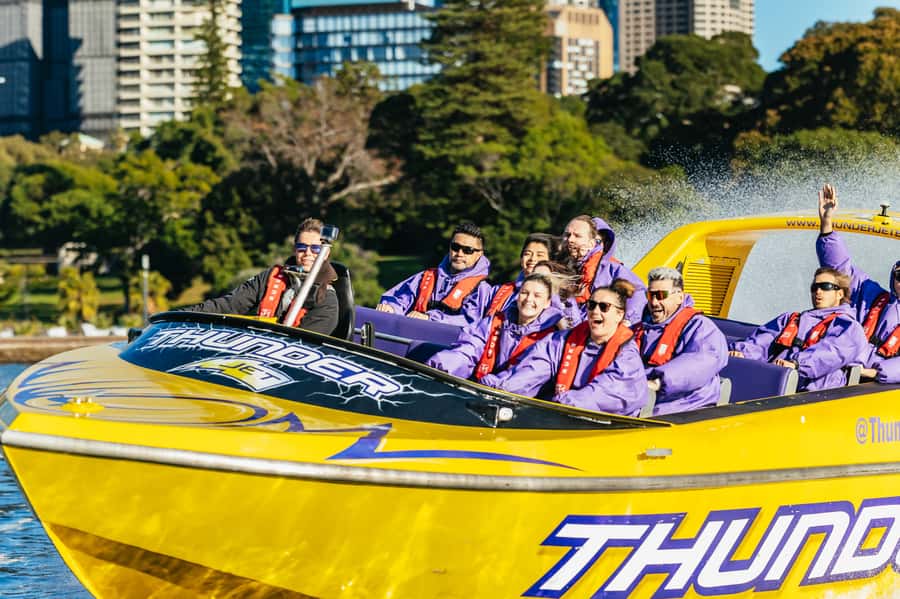 Sydney Harbour: Thunder Thrill Jet Boat Ride - A fast, wet way to see Sydney Harbour