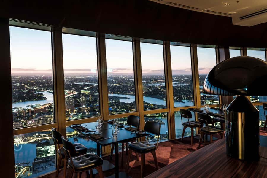 Sydney: Infinity by Mark Best Sydney Tower Dining Experience - The first view from Level 81