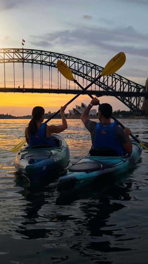 Sydney Sunrise Kayak Tour on Sydney Harbour - The safety briefing and first paddle