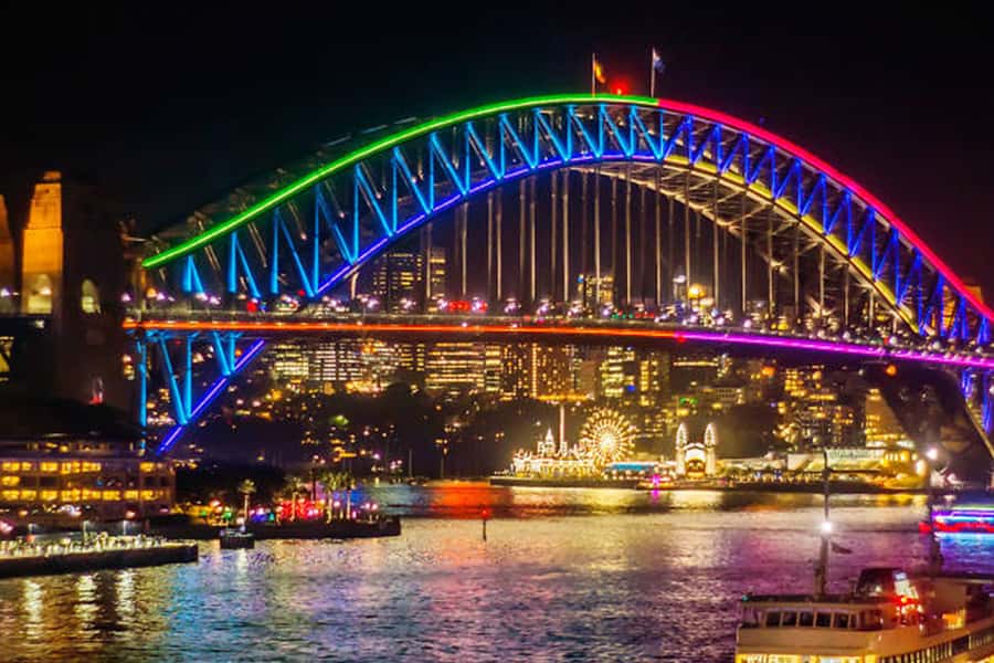 Sydney: Vivid Harbour Cruise with Canapes - Why Vivid Looks Better From a Catamaran