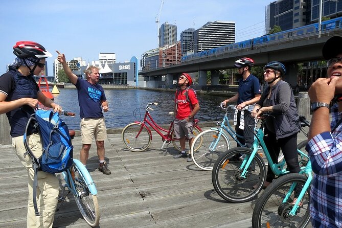 The Best of Melbourne Bike Tour - Southbank begins the story of Melbourne