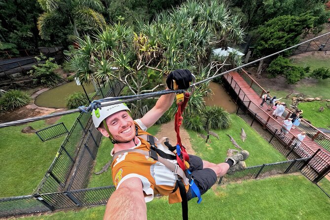 TreeTop Challenge Currumbin Wildlife Park - Starting with the two green courses