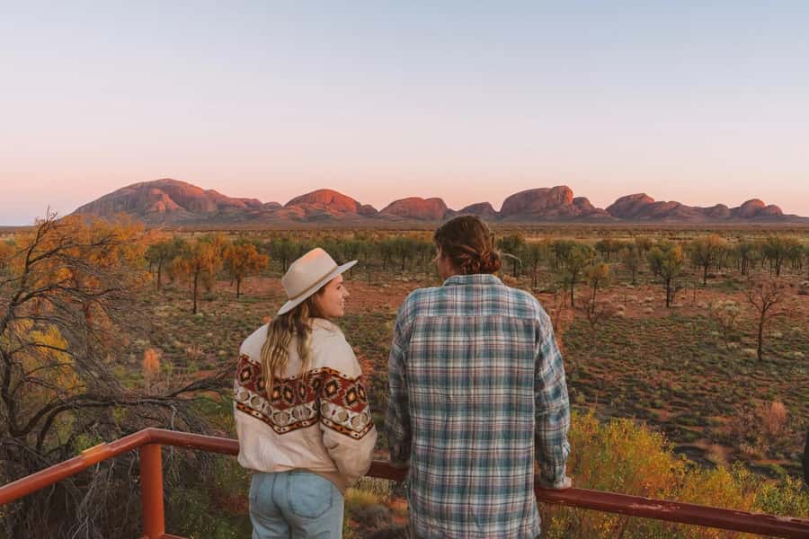 Uluru Kata Tjuta & Kings Canyon 3-Day 2-Night Camping Tour - Sunrise at Uluru and the two faces of Kata Tjuta