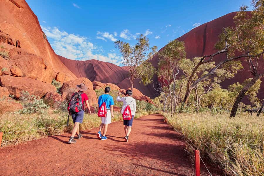 Uluru: Sacred Sites & Sunset Tour with Wine & Cheeseboard - The coach ride around Uluru’s base