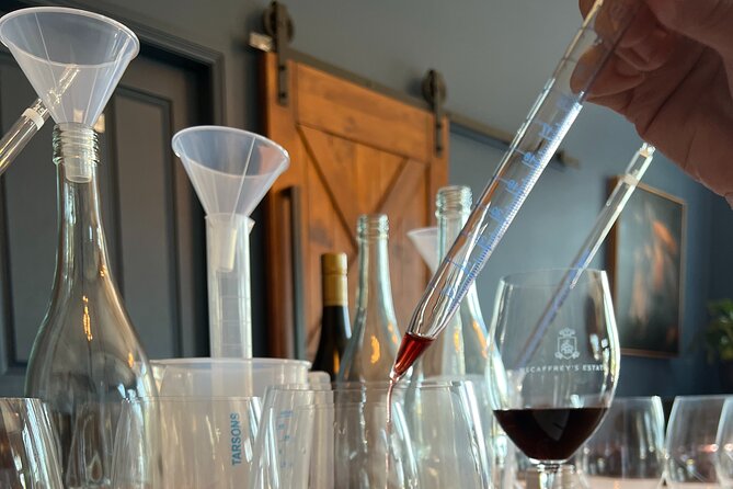 Winemaking Class at McCaffrey's Estate - Adjusting ratios until the blend suits you