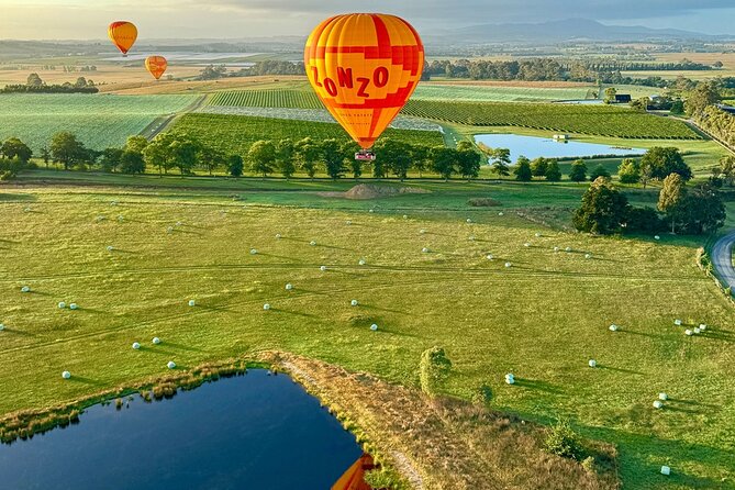 Yarra Valley Sunrise Balloon Flight with GoPro Photos - The valley landmarks below you