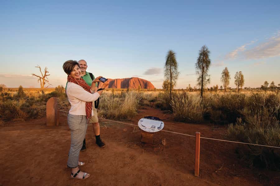 Yulara: Uluru Sunrise and Kata Tjuta Day Trip by Bus - The road to Kata Tjuta and its rounded domes